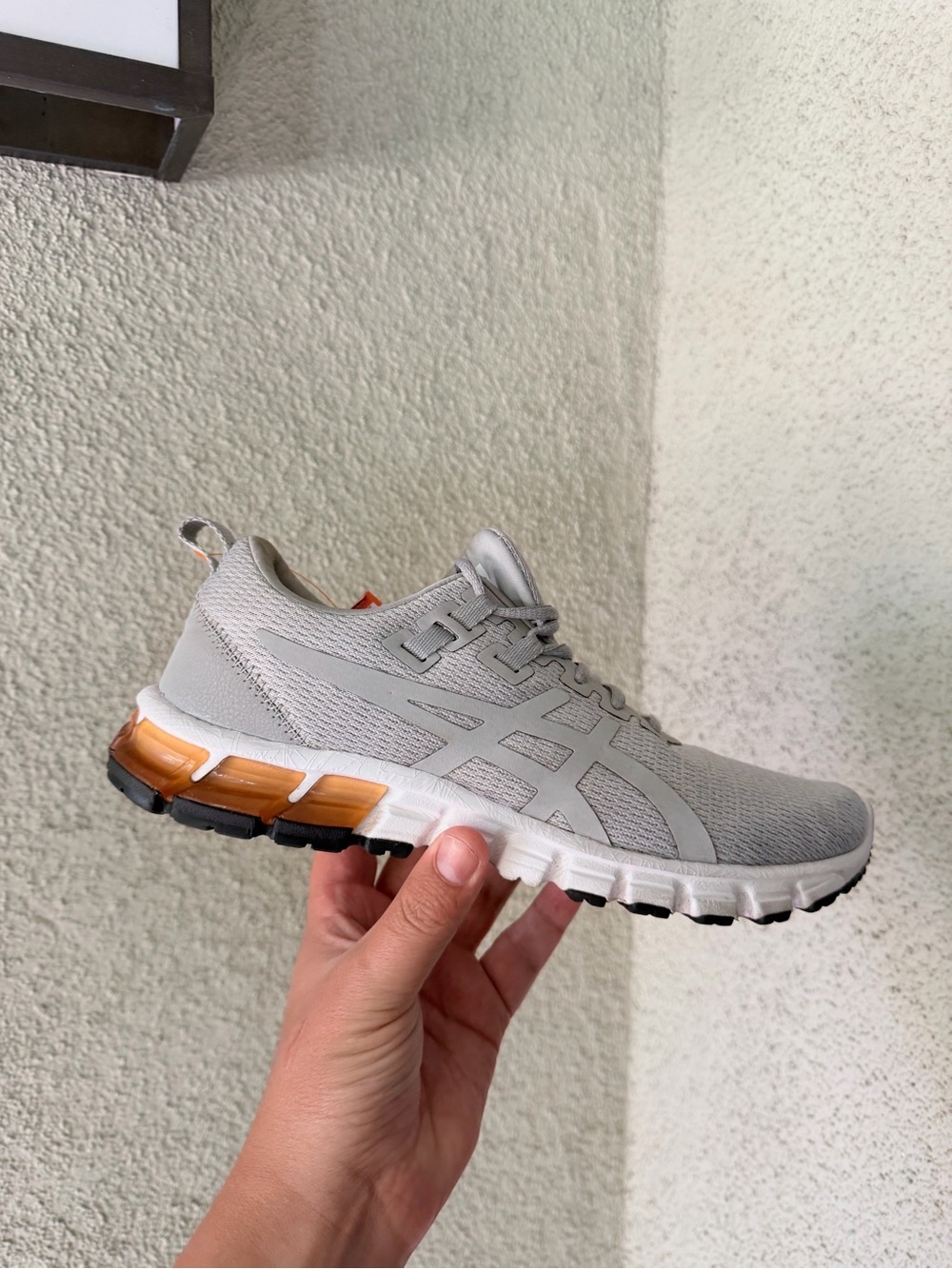 ASICS Neutral Running Shoe - Light Gray with Orange Accents